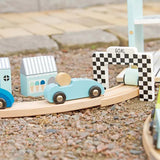 Wooden Car Racing Toy Set