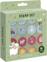 Little Farm Self Inking Stamps Set 16 pieces