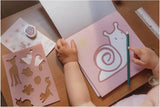 Fairy garden pencil stationary case