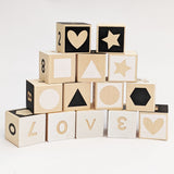 Tonet Black and White Number Wooden Blocks
