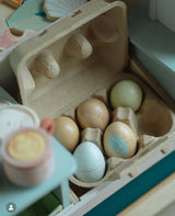 Wooden Eggs Playset