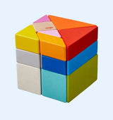 3D Wooden Cube Tangram Puzzle Game - Zidar Kid
