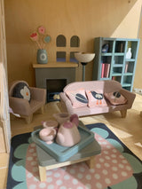 Dovetail Dolls House Sitting Room Furniture - Zidar Kid