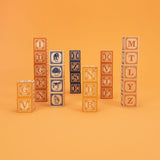 Dutch Language 28 Wooden Block Set - Zidar Kid