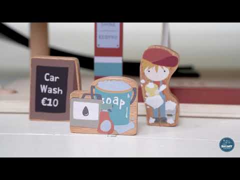 Wooden Toy Garage & Car Wash