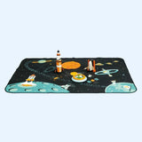Space Adventure Play Mat & Rocket, Space Shuttle & UFO - Zidar Kid