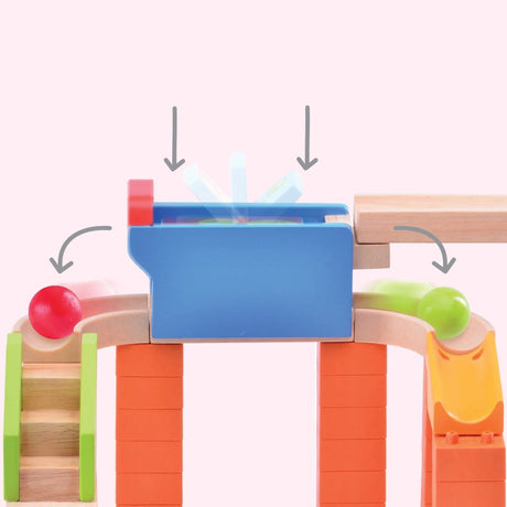 The Rocker Wooden Marble Run - Zidar Kid