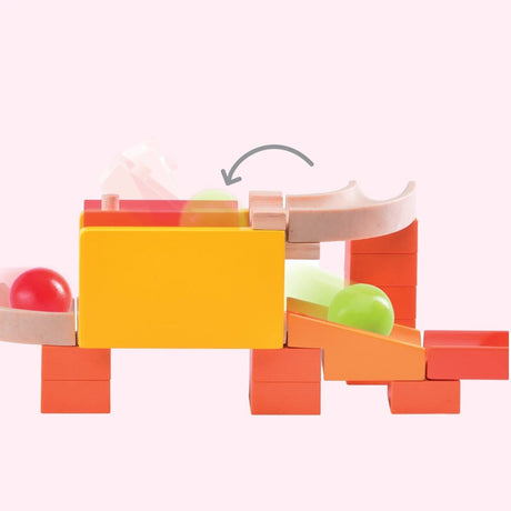 The Rocker Wooden Marble Run - Zidar Kid