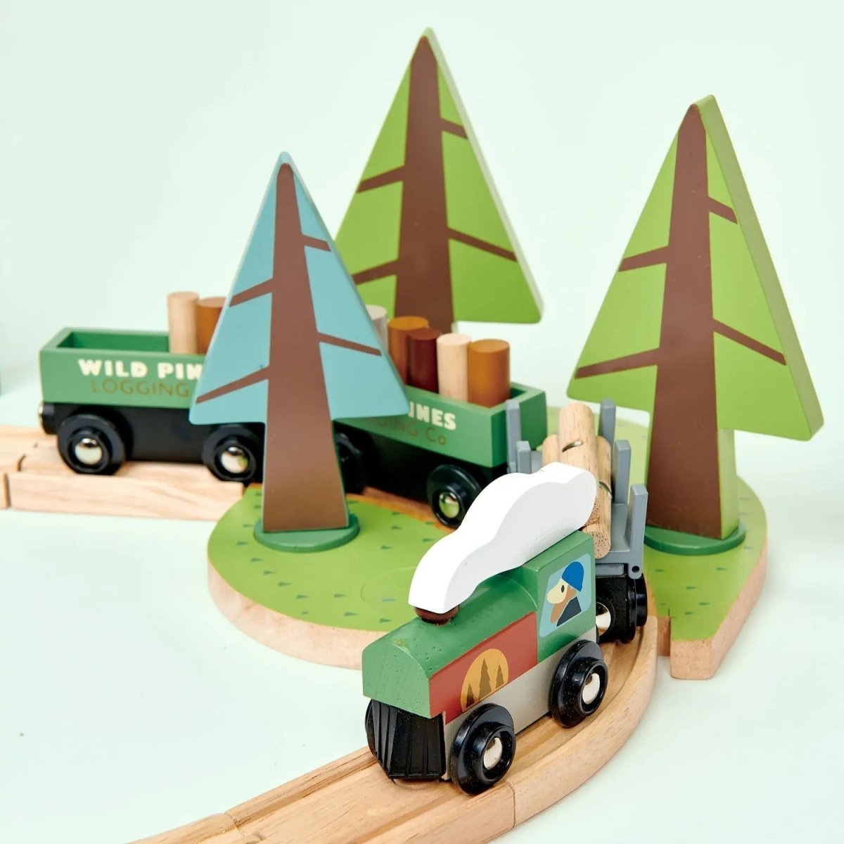 Wild Pines Wooden Train Set - Zidar Kid