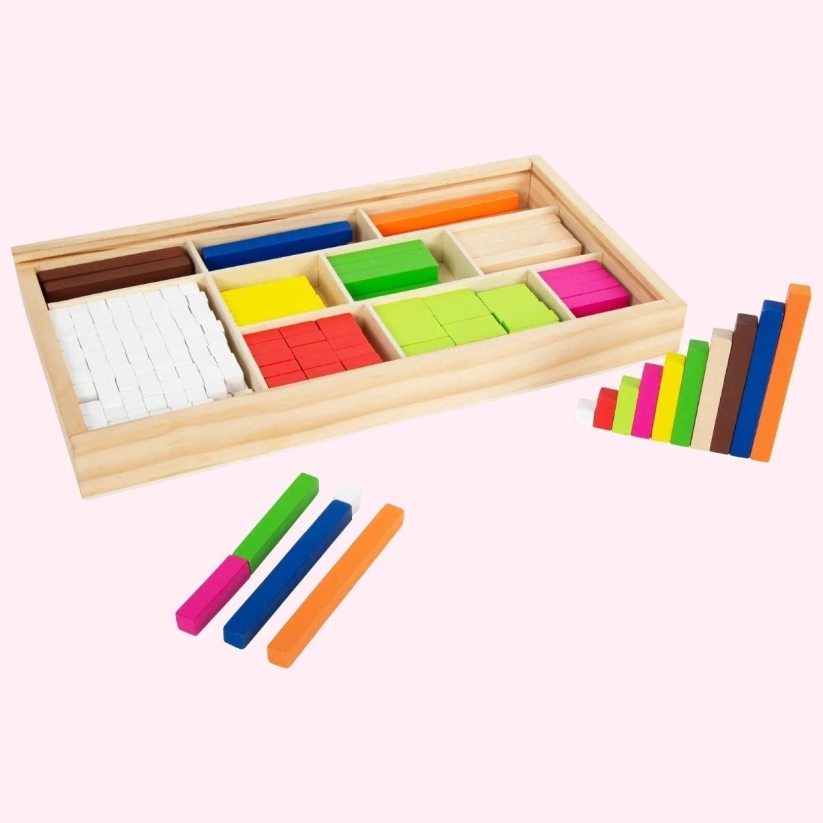 Cucinar Rods Small Foot Wooden Cuisenaire Rod Maths Sticks - 300 – Zidar Kid