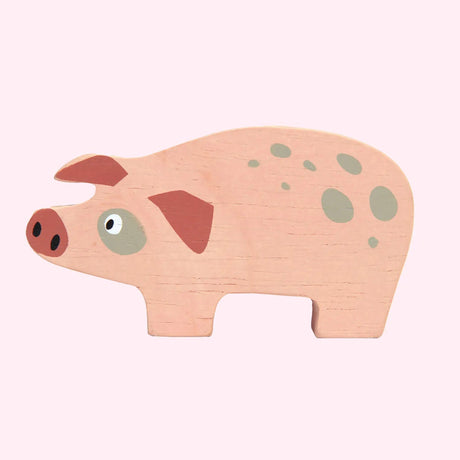 Wooden Farmyard Pig - Zidar Kid