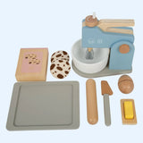 Wooden Food Mixer Toy & Baking Utensils - Zidar Kid