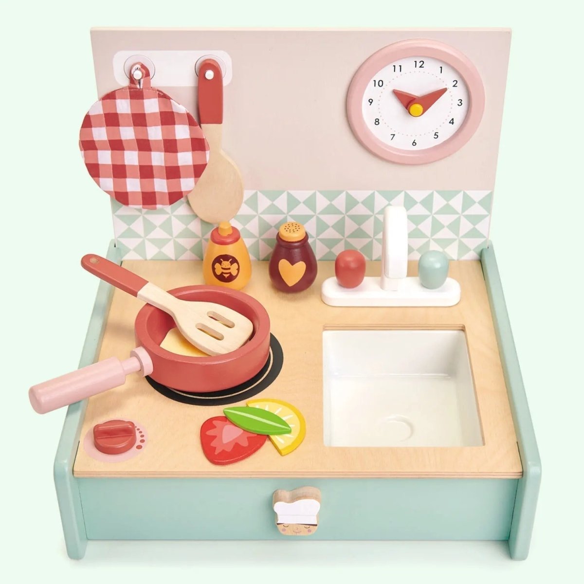 Wooden Kitchenette Toy Kitchen - Zidar Kid