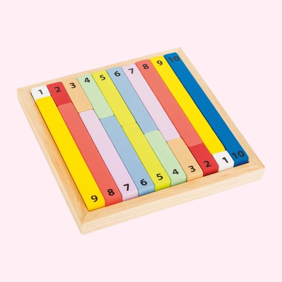 Wooden Learning Box Maths Number Sticks - Zidar Kid
