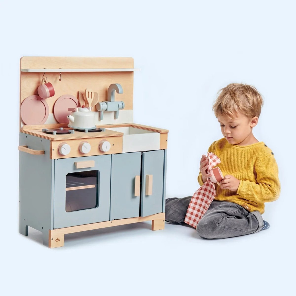 Wooden Pretend Home Kitchen - Zidar Kid
