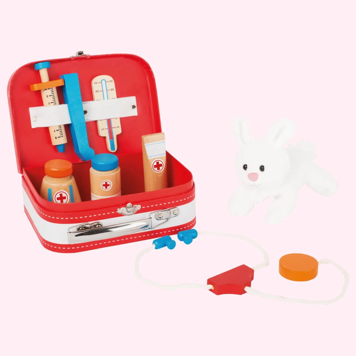 Wooden Pretend Vet's Medical Kit - Zidar Kid