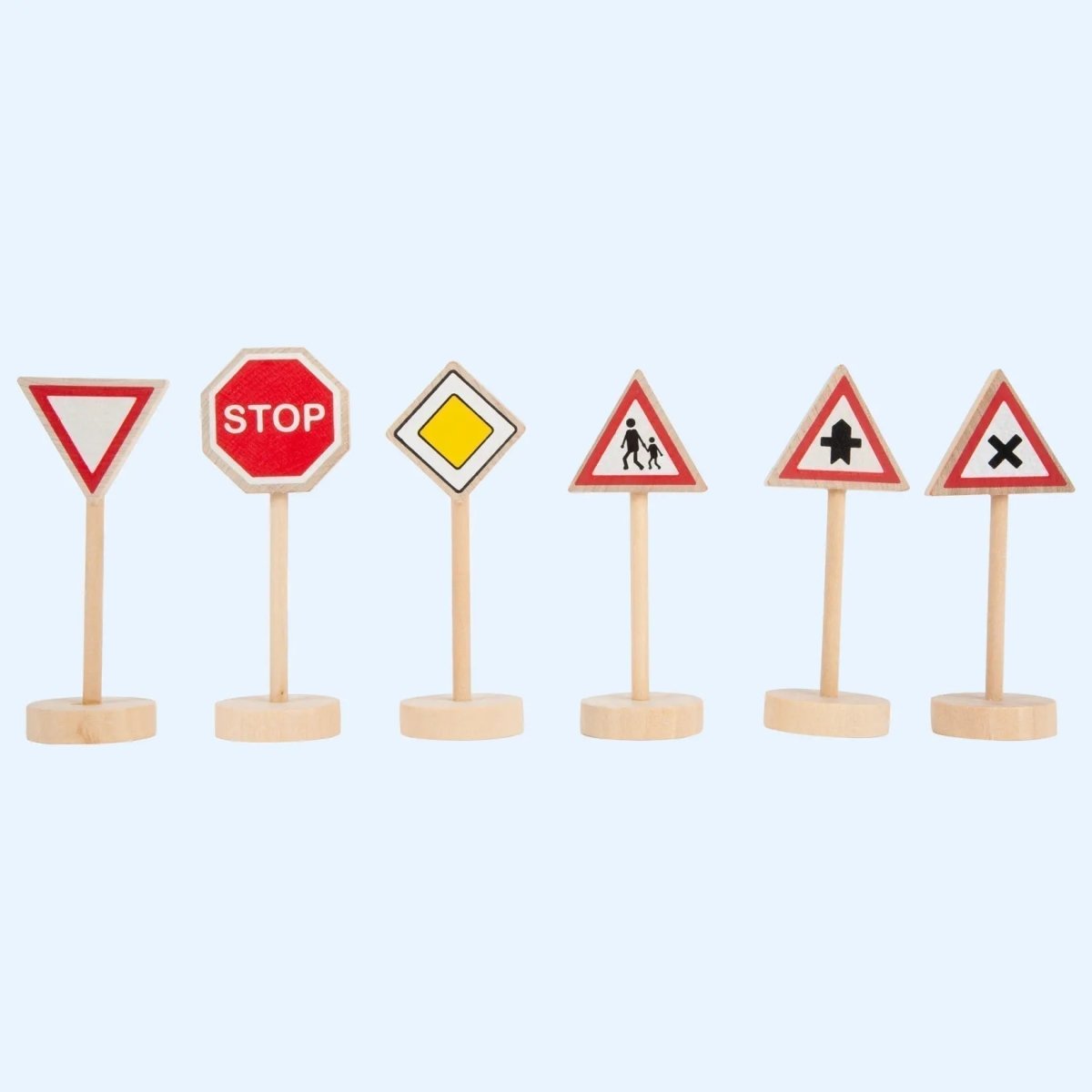 Wooden Road Traffic Sign Set - Zidar Kid