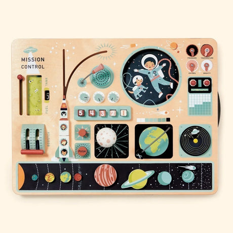 Wooden Space Station Activity Board - Zidar Kid