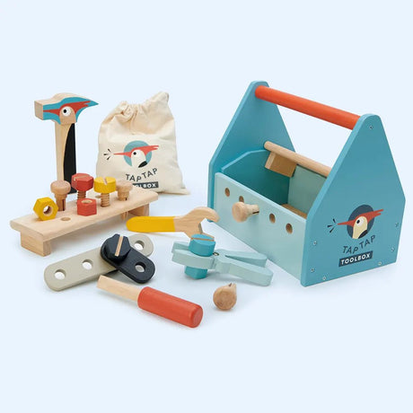 Wooden Tap Tap Kid's Tool Box - Zidar Kid