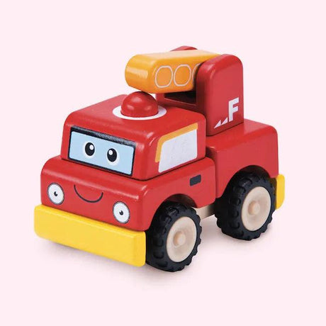 Wooden Toy Fire Truck - Zidar Kid