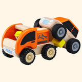 Wooden Toy Tow Truck - Zidar Kid